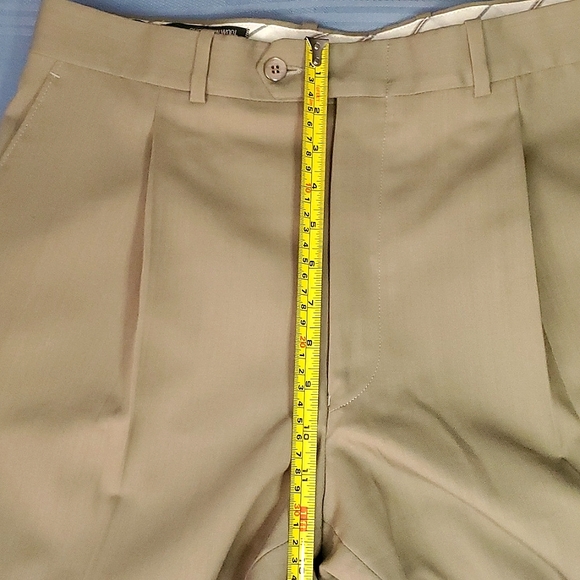 Gala Pure New Wool Men's Pleated Trousers - Size W34 L31 (can be lengthened) - Picture 5 of 10